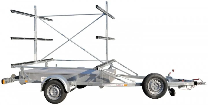 Harbeck Kajaktrailer Mit Mittelstütze 1 Harbeck Kajaktrailer Mit Mittelstütze